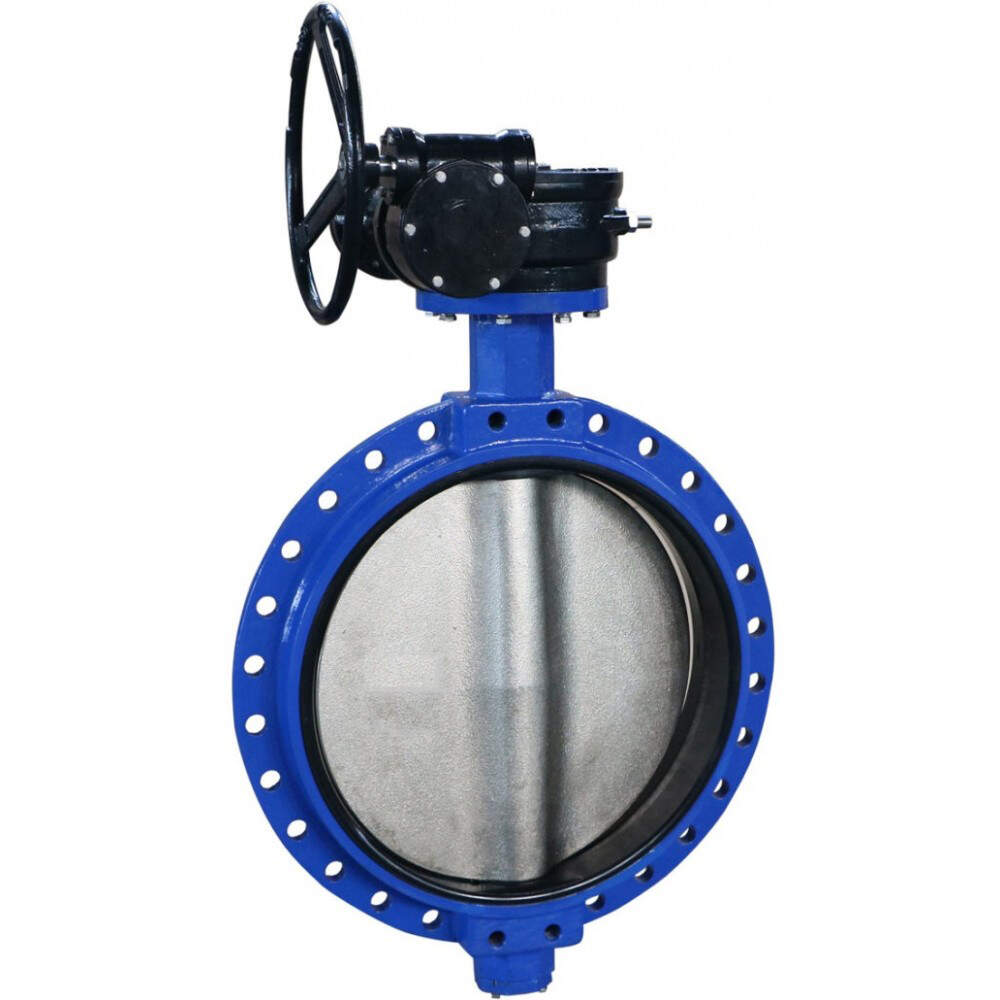 Затвор дисковый чугунный межфланцевый EN-GJL-250 100 мм ГОСТ 12521-89 ...