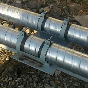 Купить скользящую опоры для трубы в ППУ сталь 20 32x3x125 мм в Екатеринбурге